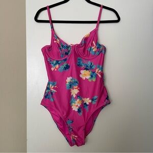 one piece floral swimsuit